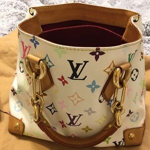 Louis Vuitton Takashi Murakami Multicolore AUDRA tote EUC A+